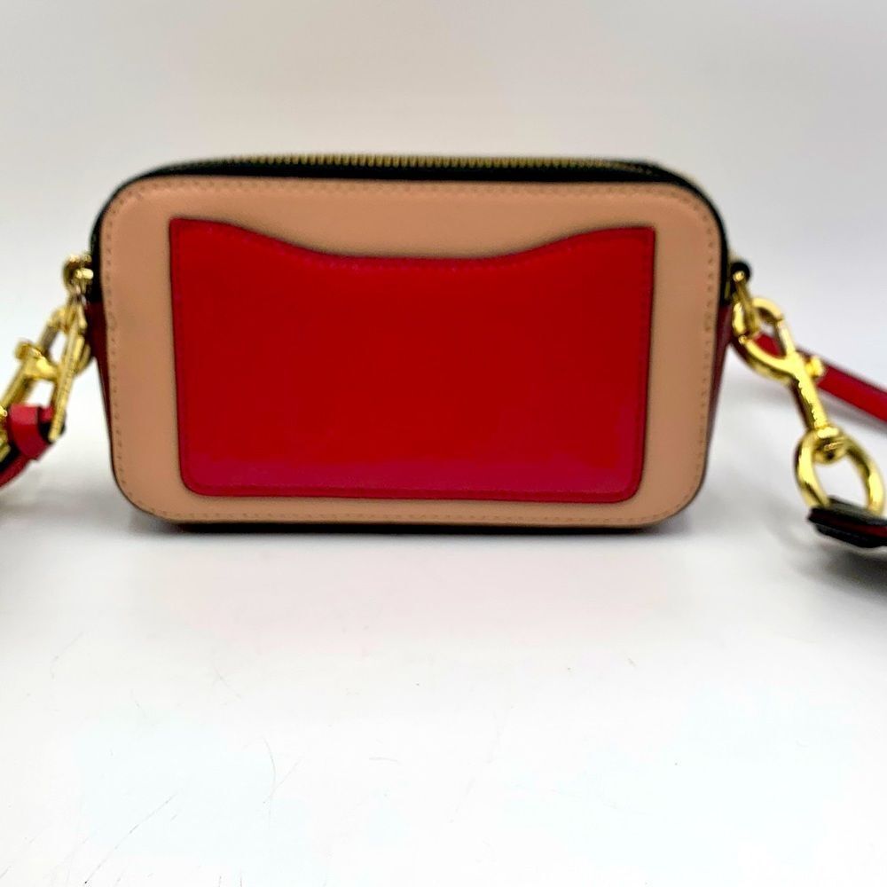 Auth Marc Jacobs Pink Beige Snapshot Crossbody Camera Bag Preloved Very Good - Picture 8 of 13